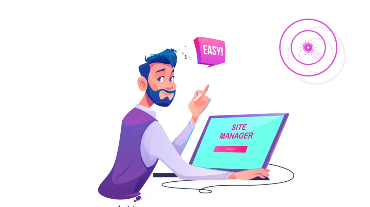 screenshot of Site Manager